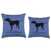 I love my labradane design Throw Pillow