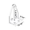Kowibcl 10 PCS Window Blinds Hold Down Brackets 1 inch Clear Plastic Bottom Rail Hold Clips