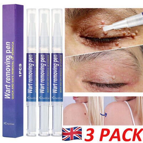 3-Pack 12 Hours Wart Remover Pen Skin Tag Mole Remover Eliminate Foot Corn Warts