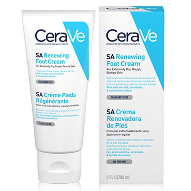 CeraVe SA Foot Cream 88ml RENEWING FOOT CREAM  Directly from France