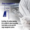 CHEDA Rail Mounting Clamp, Compatible with Tool Box Mount J Hook Toolbox Pickup Tiedown, Silver 4PCS Set