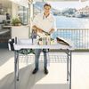 Portable Folding Fish Cleaning Table Camping Table w/ Faucet Hose Grid Rack