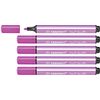 STABILO Trio Scribbi - Triangular Fibre-Tip Pen - Pack of 5 - Pink