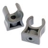 Pipe Clamps RKPG 22, Inner Diameter 22 mm, Grey, Inner M6, Plastic