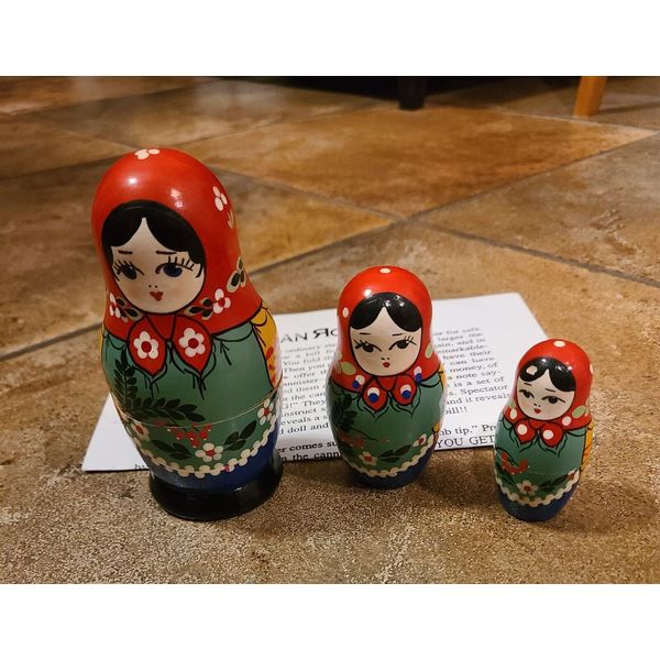 Russian Roulette Nest Of Dolls Magic Trick Mentalism