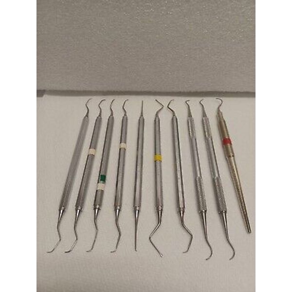 Lot of 10 Hu-Friedy Dental Instruments Oral Health Crafts Art Very Good