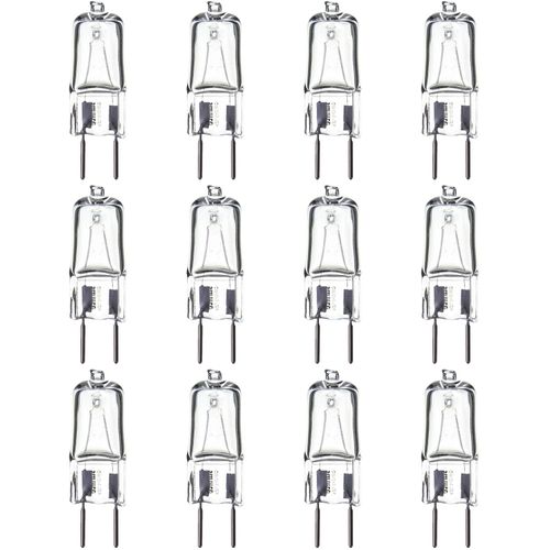 12 Pack Sunlite Halogen 35 Watt Single Ended T3.5 Base Clear Light Bulb