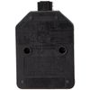 Masterplug Heavy Duty Single Socket Trailing Socket, without Plug and Cable, Black