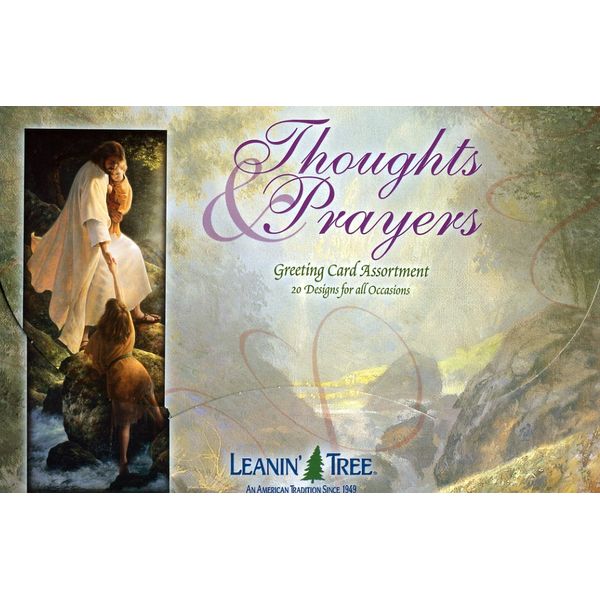 Thoughts & Prayers Value Pack Greeting Card Assortment of 20 Cards with 22 Envelopes