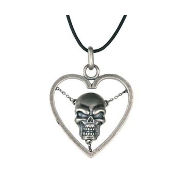 Skull Pendant Heart Skull Pendant