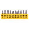 Walfront L-Shape 1/4 Inch Hex Socket Wrench Double Head with 10Pcs Various Angled Screwdriver Bits Hand Tool Set