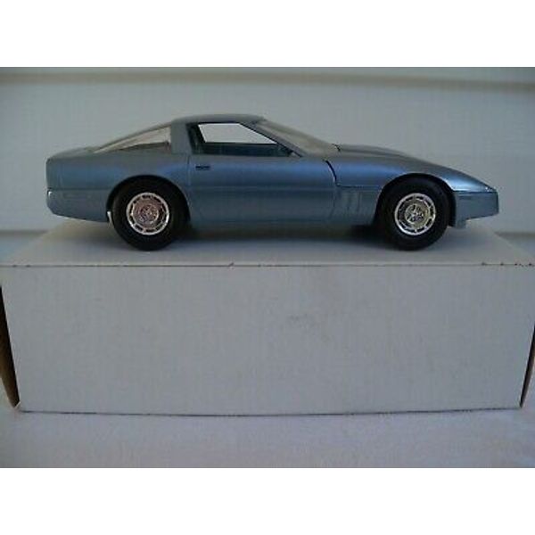 1985 Chevrolet Corvette Coupe Dealer Promo Toy Sport Car NIB MIB Blue