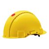 3M Hard Hat, Uvicator, Ratchet, Ventilated, Yellow, G3000NUV-GU