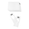 10PC WHITE Rectangular Plastic SIZE 20 Dividers Hangers Retail Clothing Rack 2x5