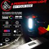Rechargeable Spotlight, High High Lumens 100000 LED Flashlight with Red
