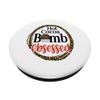 Hot Cocoa Bomb Obsessed Leopard Christmas Decorations Cute D PopSockets Swappable PopGrip