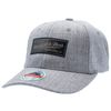 Mitchell & Ness - Washed Heather - Small Leather Box Logo, Black, gray