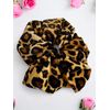 Leopard Velvet Hair Scrunchy - Large