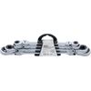 BGS 71028 | Double Ratchet Ring Spanner Set | adjustable | with E-Type Ring Heads | E6 - E24 | 4 pcs.