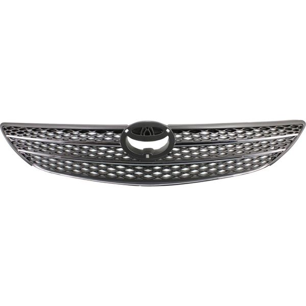 Grille For 2002-2004 Toyota Camry Gray Plastic