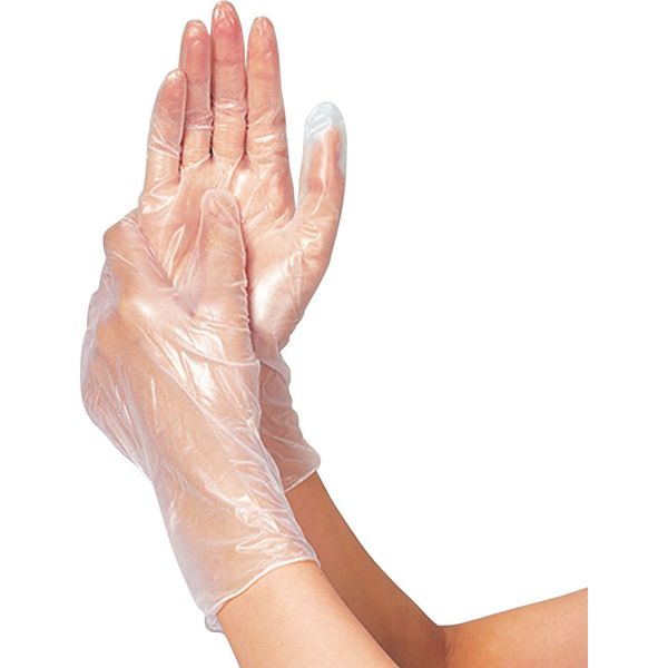 Taketra Plastic Gloves, 200 Powder Free, SS 200 Count
