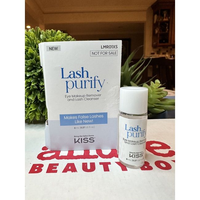 New Kiss Lash Purify Eye Makeup Remover And Lash Cleanser .27oz.