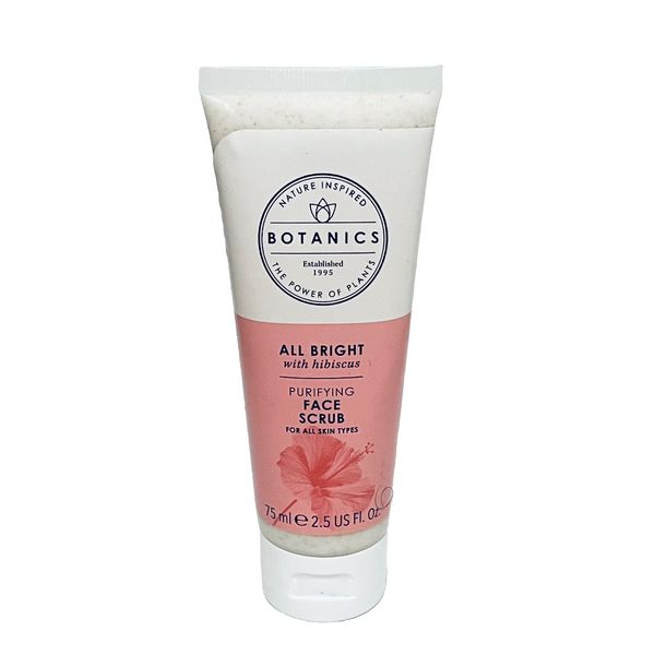 Botanics All Bright Face Scrub: Exfoliate & Brighten Skin (75ml)