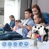 ANDCHI Controller Stand, 2 Layers, Headphone Stand, Storage, Game Controller Stand, Tabletop, Anti-Slip, Compatible with PS5 PS4 Switch (Silver)