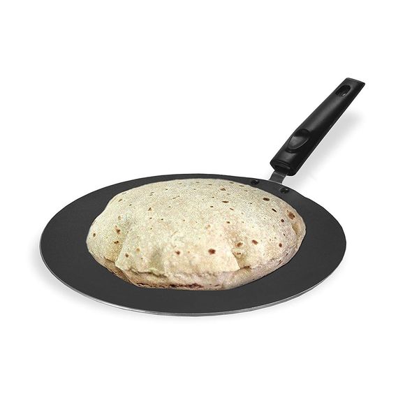 Non-Stick Chapati Tawa/Roti Tawa/Paratha Tawa, Aluminium 2.6 MM Pizza Crepe Pan, Aluminium Dosa Tawa Griddle Tawa Cooking Utensil Cookware (275MM)