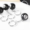 8 Ball Black Pool Ball Keyring Keychain