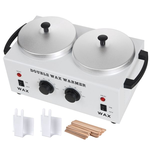 Dual Pot Wax Heater Hot Warmer Machine Home Salon Spa Facial Skin Care Equipment