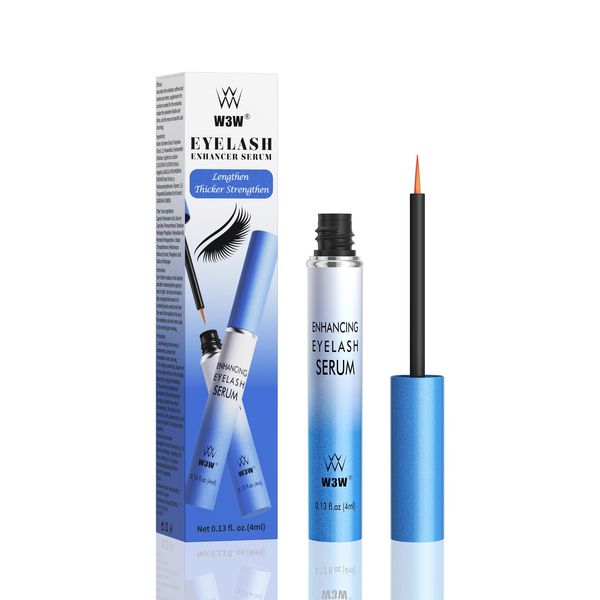 Eyelash Serum,Eyelash Growth Serum,Lash and Brow Serum,4 ML Lash Enhancing Serum Lash Boost Serum for Longer, Fuller, Thicker Lashes & Brows(Light Blue)