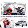 Car Auto Windshield Sun Shade Front Window Visor Foldable Reflective Cool Dogs
