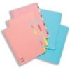 Concord A4 10 Part Reinforced Divider Folder - Assorted