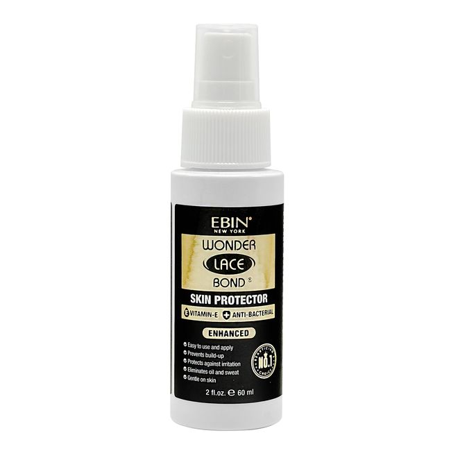 EBIN NEW YORK Wonder Lace Bond Skin Protector Enhanced, 2 fl.oz./ 60ml | Improved Formula for Preventing Irritation, and Skin & Scalp Protection, Long Lasting Adhesion