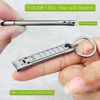Portable Ultra Thin Nail Clippers with Case, Silver