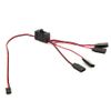 1/10 RC Car Crawler Controller Switch 4 Way LED Light Cable Y Wire Model Car TRX-4SCX10 DIY Replacement 1/10