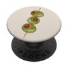Olives on a toothpick, martini cocktail ready PopSockets Adhesive PopGrip