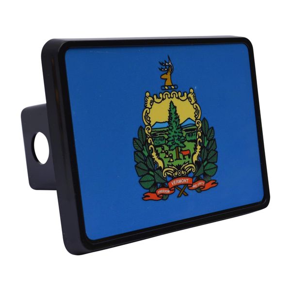 Rogue River Tactical Vermont State Flag Trailer Hitch Cover Plug VT