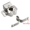 sourcing map Cabinet Door Double Roller Catch Ball Latch with Prong Hardware, Silver 2pcs