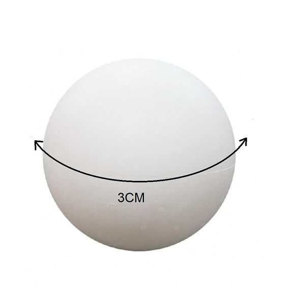 READY 2 LEARN Polystyrene Spheres/Balls - 30mm Diameter - Pack of 50 - White