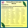 Thomas Jefferson Clark 100% Natural Organic Colloidal Minerals Liquid Supplement