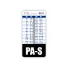 PA-S Badge Buddy Vertical w/Height & Weight Conversion Charts (Standard, Black)