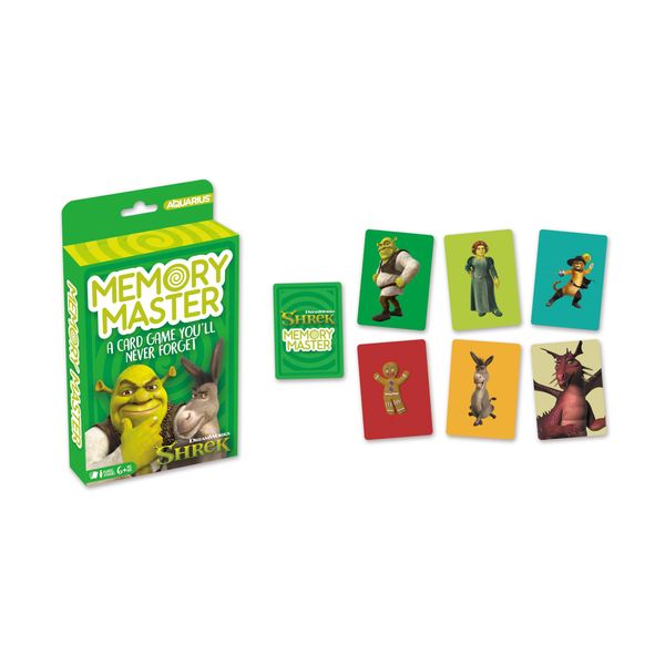 AQUARIUS Shrek Memory Master Card Game- Fun Family Party Game for Kids, Teens & Adults - Entertaining Game Night Gift - Officially Licensed Shrek Merchandise