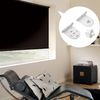 HUIYEETEX Blind Brackets, 1.75 Inch Fixed Mounting Bracket for Blinds, Replacement Brackets for Roller Shade, Window Blinds Headrail Holder, White