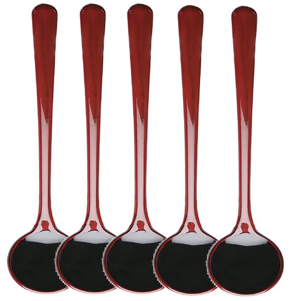 Aizu Lacquerware Sugar Spoon (Small), Set of 5