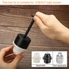 sourcing map E26/E27 Socket Ring Removal Tool T Type with Lamp Shade Socket Rings for Medium Base, Light Replacing Accessories, White Pack of 5