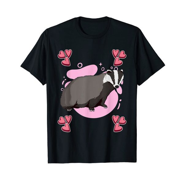 Badger Heart Design Badger Stuff Badgers T-Shirt
