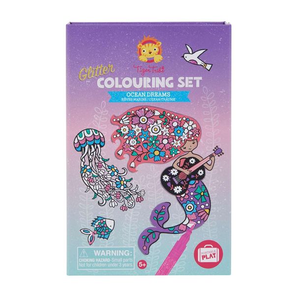 Tiger Tribe Ocean Dreams Glitter Colouring Set