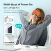 Heated Eye Mask, Warm Eye Compress Mask for Dry Eyes, USB Electric Eye Heating Pad with Temperature & Timer Control, Dry Eye Therapy Mask for Dry Eyes Blepharitis Sinus Migraine Stye MGD Puffiness